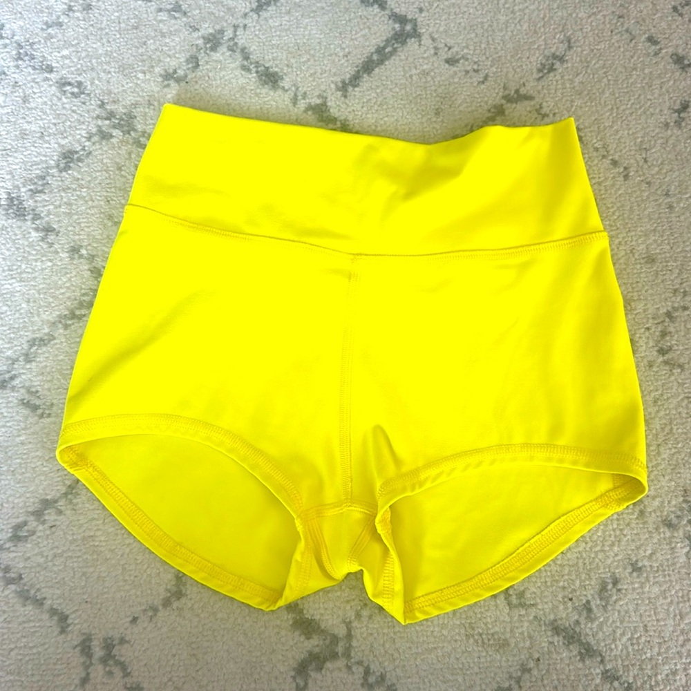 Five The Label Dance Booty Shorts. AS Canary Yellow. Like New!